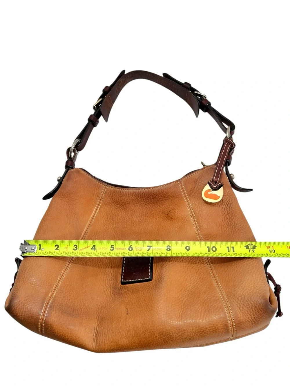 Dooney & Bourke Vintage EAST WEST Leather Hobo Shoulder Bag